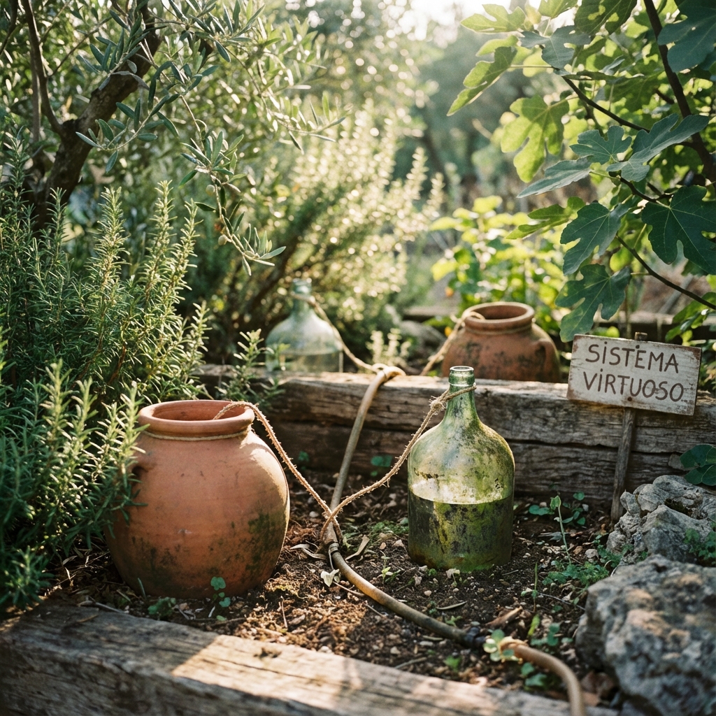 Arrosage DIY : réserves d'eau et goutte-à-goutte de récup’